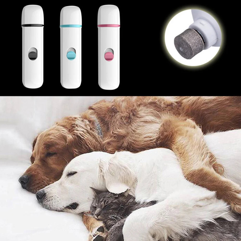 the PAWPERFECT GRINDER - Electric Pet Nail Trimmer, USB Powered Low Noise Pet Nail Grinder, Clipper for Dog/Cat, Grooming Care Electric Dog Nail Grinder