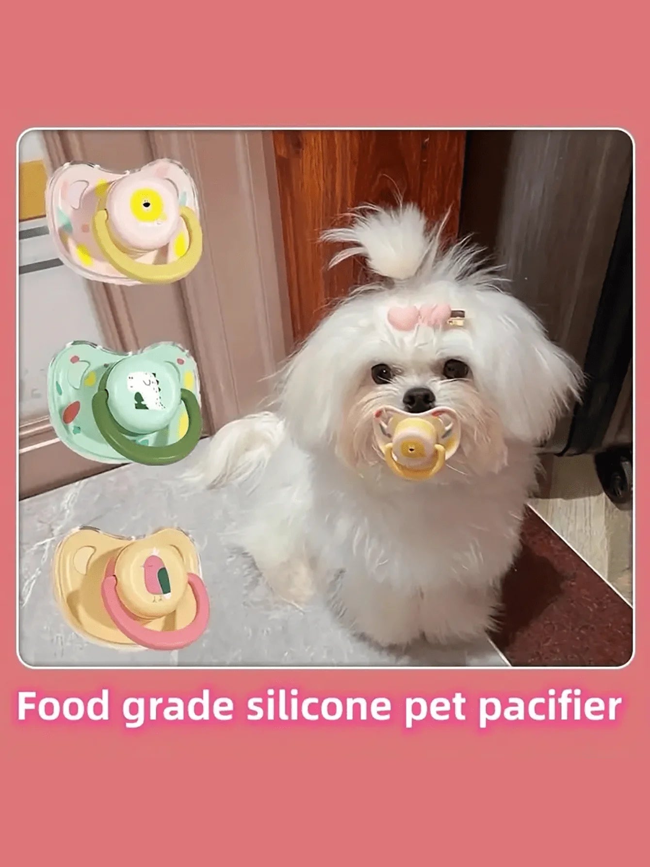 the CHEWPAL PACIFIER - 1 Pet Silicone Pacifier, Pet Pacifier, Chewing Toy, Food Grade Silicone Pet Supplies