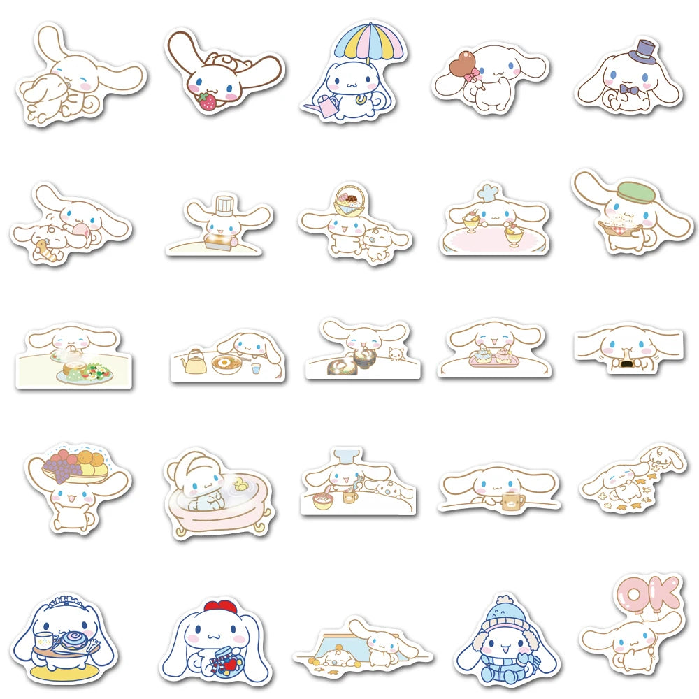 50PCS Cartoon Cute Dog Stickers for Cell Phone Laptop Decals Luggage Guitar Helmet Waterproof Stickers for Children