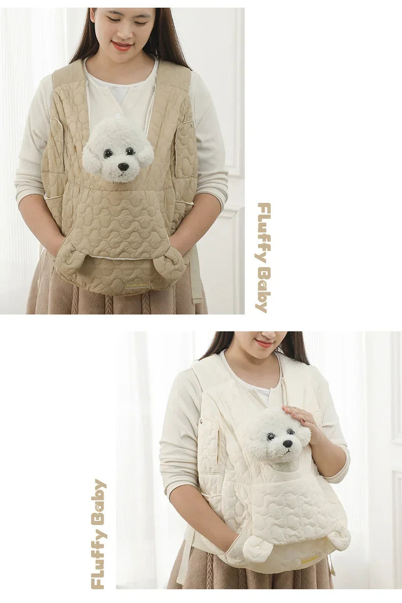 Winter Chest Pet Bag Extra Large Capacity Dog and Cat Bag Waterproof and Wind Resistant Portable Pet Bag