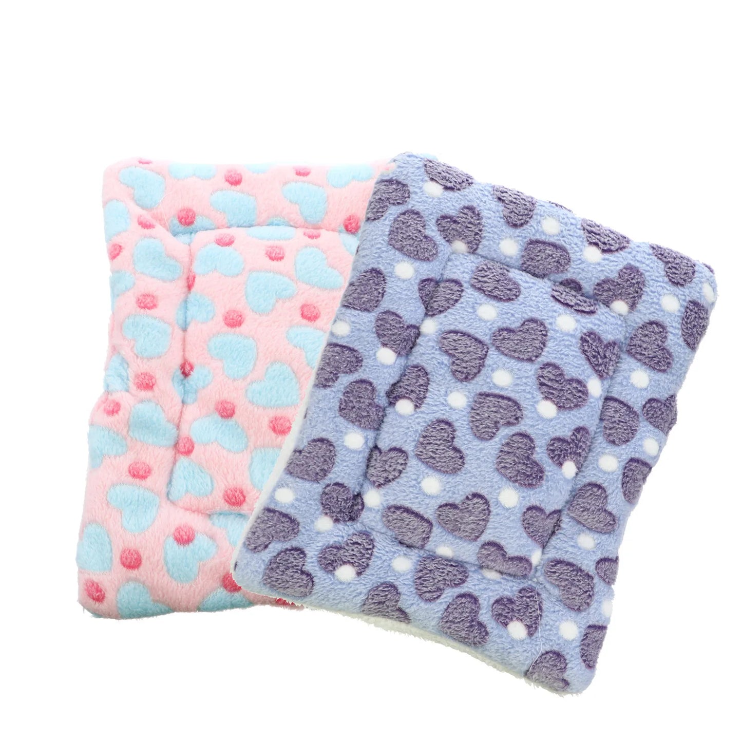 2Pcs Pet Mat Sleep Blanket Cushion Bed Nest Soft Warm Sleeping Pad for Dogs Cats Indoor Outdoor Resting Comfortable Mattress