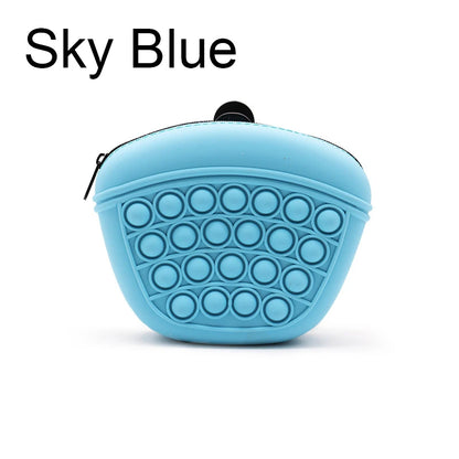 the TREAT POUCH - Dogs Soft Washable Outdoor Feed Storage Pouch, Food Reward Silica Bags, Pet Portable Dog Training Waist Bag, Treat Snack Bait