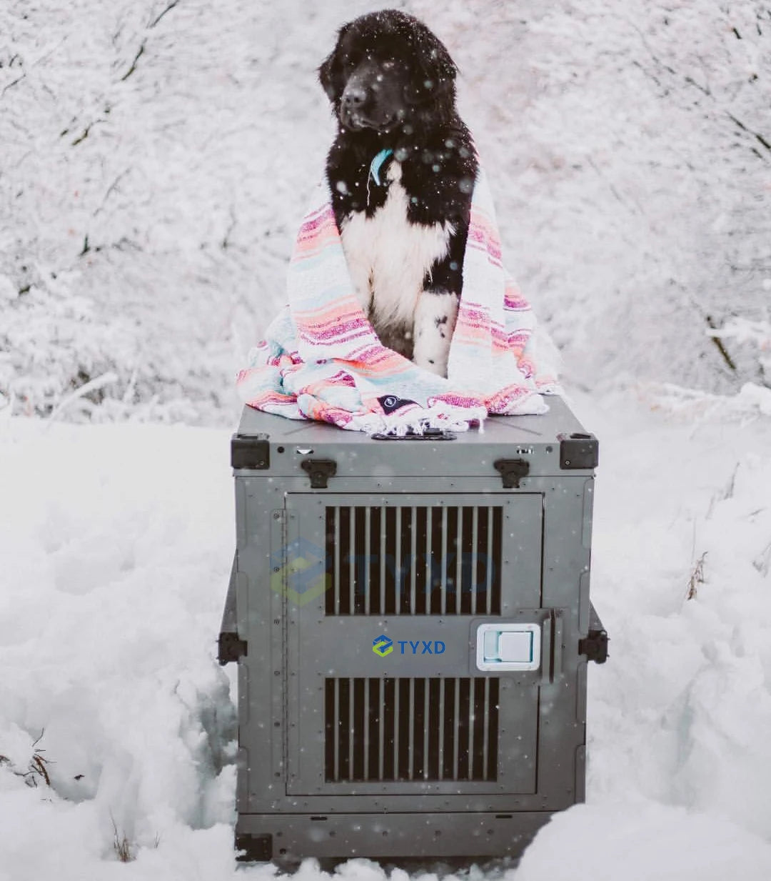 the ALUMINUM DOG CRATE - Impact Strong German Shepherd XL/Large Aluminum Collapsible Dog Travel Crate, Extra Large Folding Animal Cage