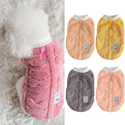Winter Warm Puppy Kitten Pullover Soft Fleece Dog Clothes Pet Clothes for Small Dogs Chihuahua Bulldog Apparel Sweater for Dogs