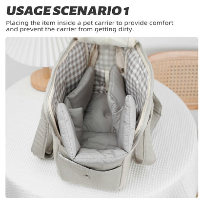 Flannel Pet Dog Bed Dog Sleeping Bed Mat Breathable Warm Pet Beds Cushion For Small  Dogs Cat Pets Accessories for pet bag