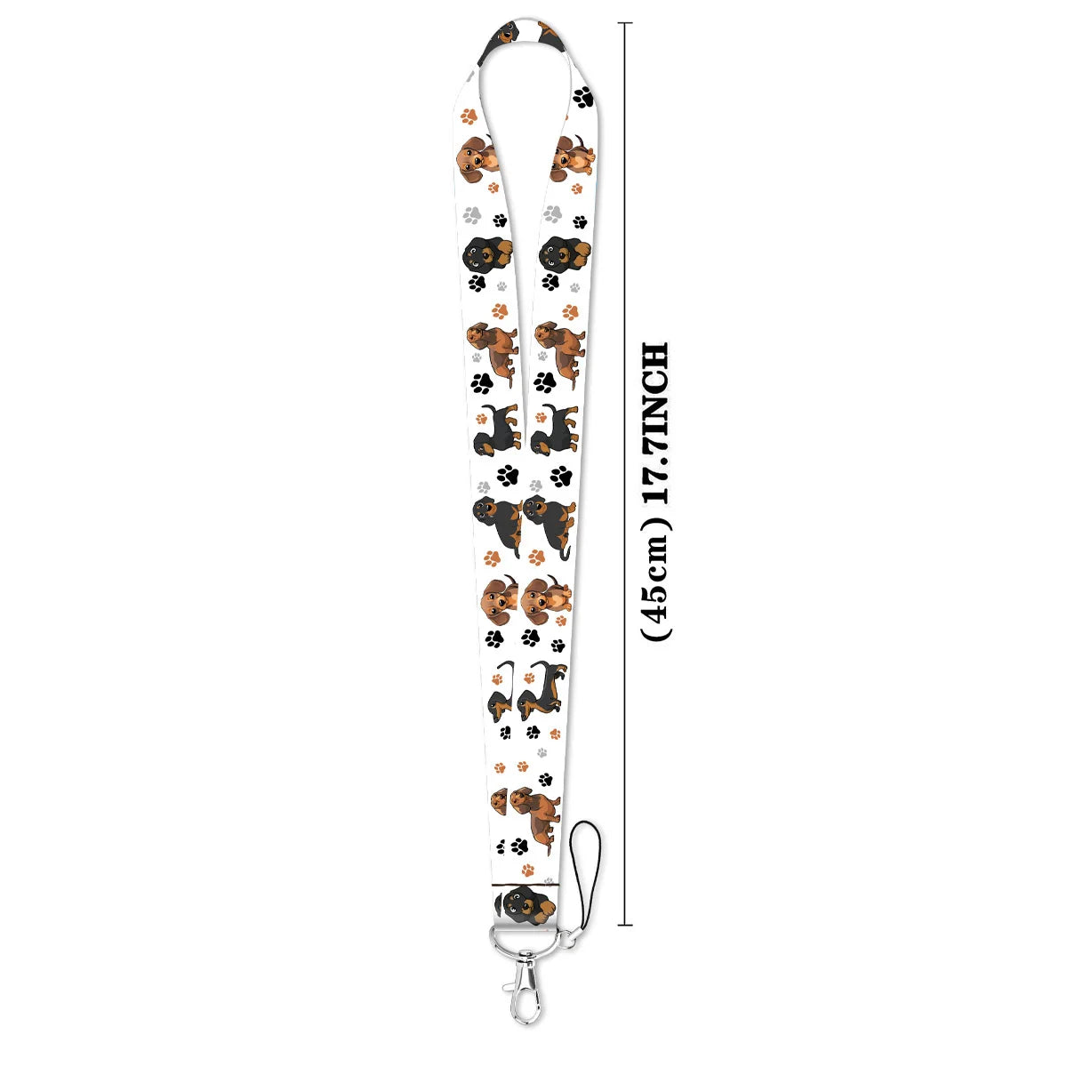 Cute Cartoon Pet Dogs Lanyard Neck Strap Keychain Card Cover Badge Holder Mobile Phone Hang Rope Keyring Anime Accessories Gifts