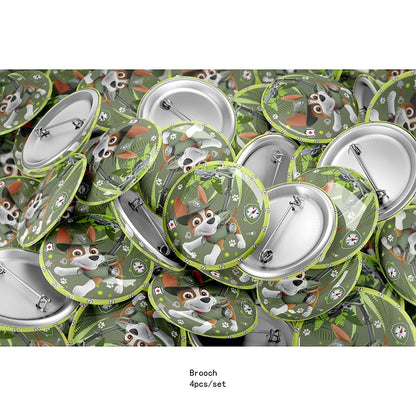 Paw Patrol Dark green dog disposable Birthday Party Decorations Tableware Balloons Birthday Decor Party Supplies Gifts for Boys