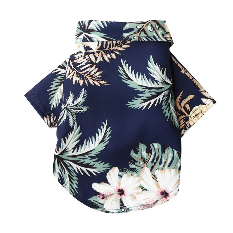 Dog T-Shirts Hawaiian Beach Style Thin Breathable Summer Dog Clothes for Small Dogs Puppy Pet Cat Vest Chihuahua Yorkies Poodle