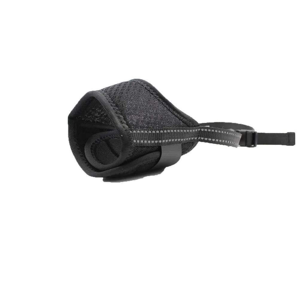 the ANTI-BITE DOG MUZZLE - Soft Air Mesh Dog Muzzle for Small, Medium & Large Dogs – Anti-Bite, Anti-Bark, Anti-Chew, Breathable, Drinkable & Adjustable