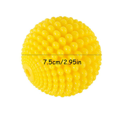 Pet Chew Toy Squeaky Corn Ball, Durable Dog Chewing Ball for Teeth Grinding & Cleaning, Puppy Boredom Relief Pet Supplies