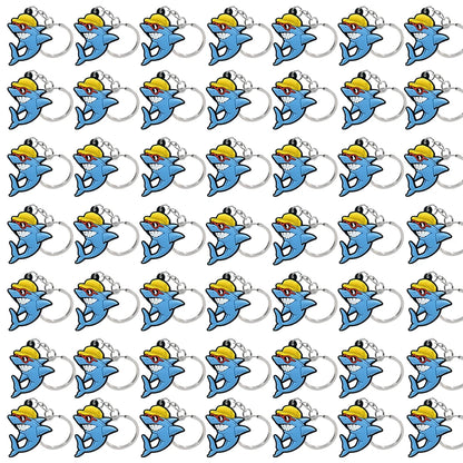 50PCS Cute Animal Keychain knife Ducks Dogs Cats Keyring for Women Men Kids Handbag Cool Car Key Accessories Friends Key Gifts