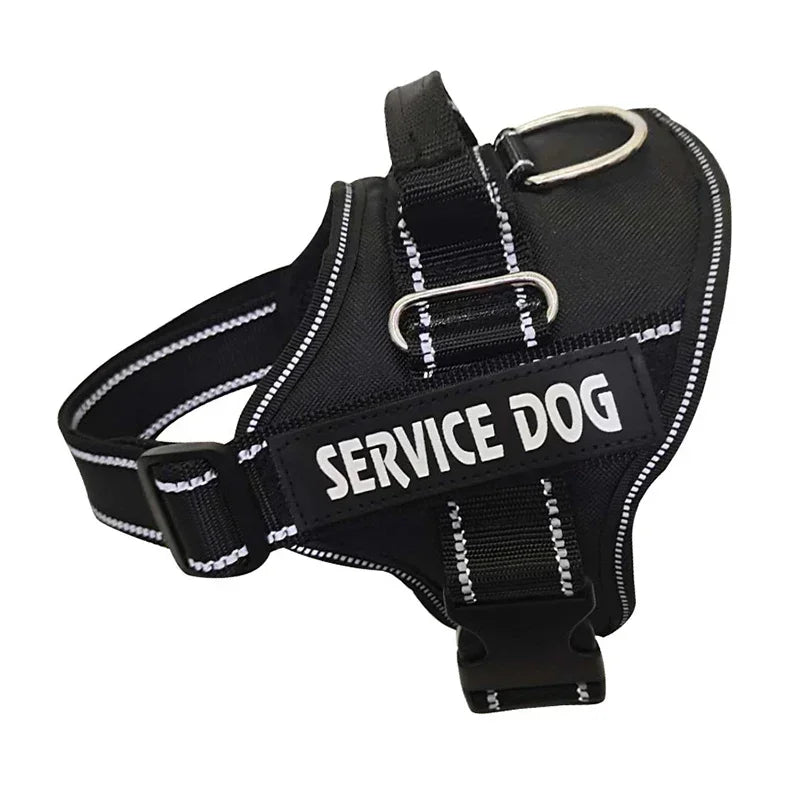 Dog Harnas No Pull Reflective Breathable Adjustable Pet Harnas Dog Vest Id Custom Name tag outdoor dog walking supplies