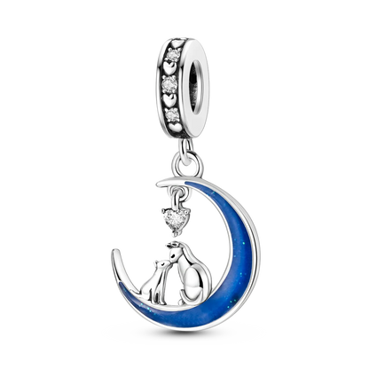 Dog Pet Charms 925 Silver Doggy Paw French Bulldog Bones Beads fit Original Bracelet DIY Fine Jewelry