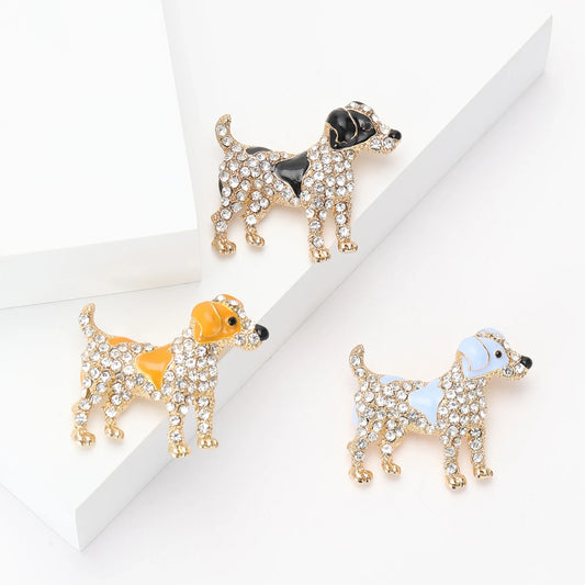 DazzleDog Brooch™ Rhinestone Dog Pin | Dog Paw Clothing™