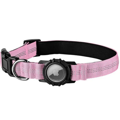 the FINDMYPAWS AIRTAG COLLAR - Dog Collar Reflective Waterproof Transparent Cover Airtag Locator Anti-Loss Pet Collar