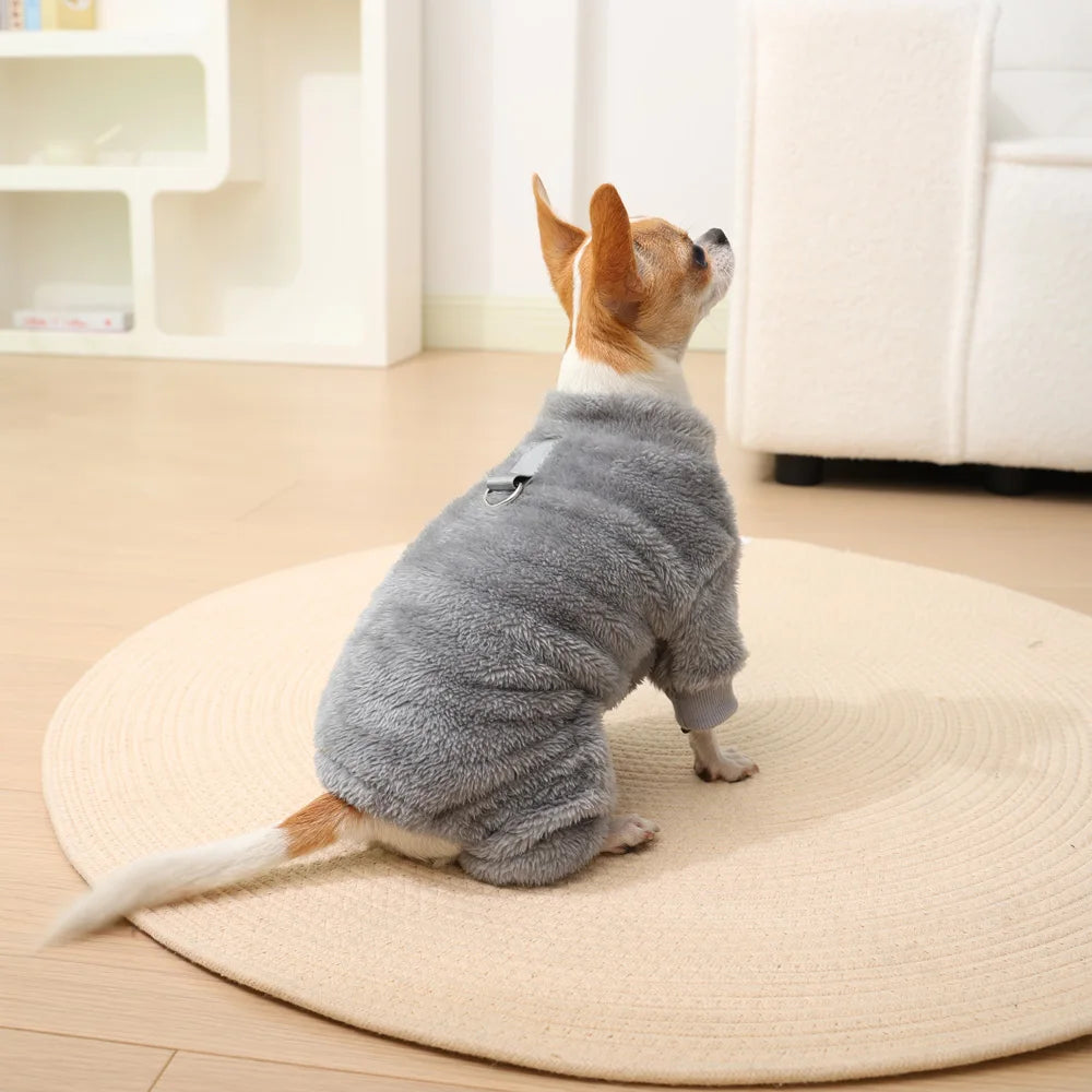Pet Dog Jumpsuit Cozy Dog Clothes For Small Medium Dogs Cats Autumn Winter Puppy Soft Costumes Chihuahua French Bulldog Clothing