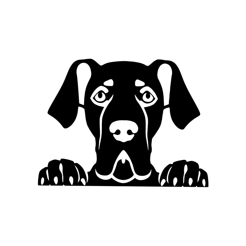 Cars Accessorie Decals Funny Dog With Name Car Decal Dogs Pet Animals Laptop Vinyl Sticker For Apple MacBook Pro/Air Decoration