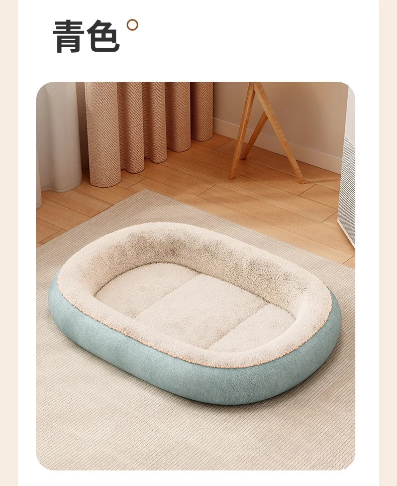 All-weather Small Dog Pet Doghouse for Winter Warmth Thick Cat Bed Dog Mat