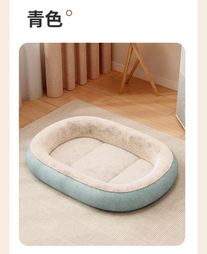 All-weather Small Dog Pet Doghouse for Winter Warmth Thick Cat Bed Dog Mat