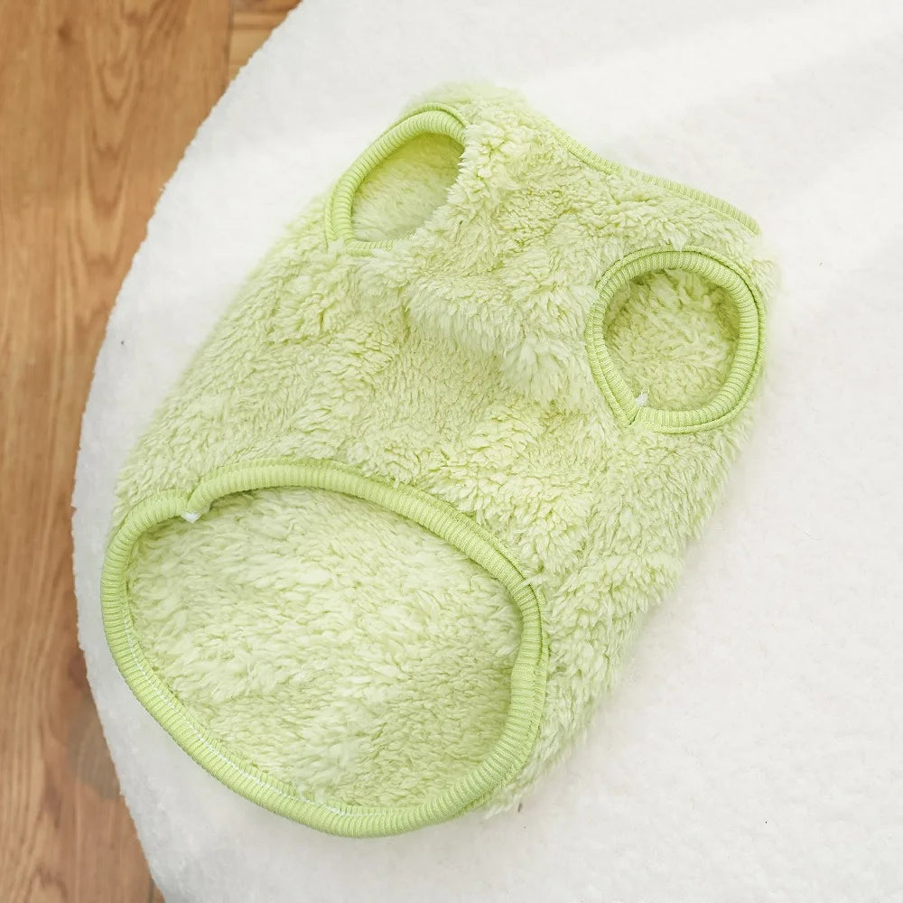 Cute Dog Winter Clothes Warm for Small Dogs Cat Outdoor Soft Cozy Fleece Jacket Vest Coat Pet Chihuahua Yorkies Corgi Ropa Perro