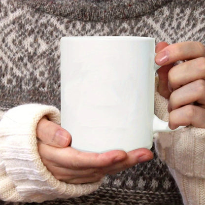 Ceramic Dog Lovers Mug - Insulated Reusable Coffee Cup with "Dogs Make Me Happy" Design - Machine Washable Multipurpose Gift for