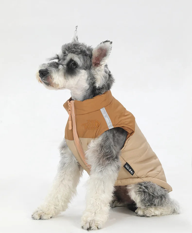Autumn And Winter Waterproof Reflective Small Medium Large Dog Cotton Clothes Can Be Pulled Dog Clothes Pet Clothing