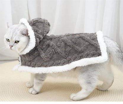 Tafu Velvet Autumn Winter Warm Pet Dog Blanket Soft Thicken Wearable Cat Blanket Flannel Fleece Comfortable Sleeping Blankets