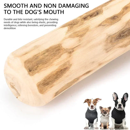 Durable Coffee Wood Chew Stick for Dogs - Natural Anxiety Relief & Teeth Cleaning Pet Toy