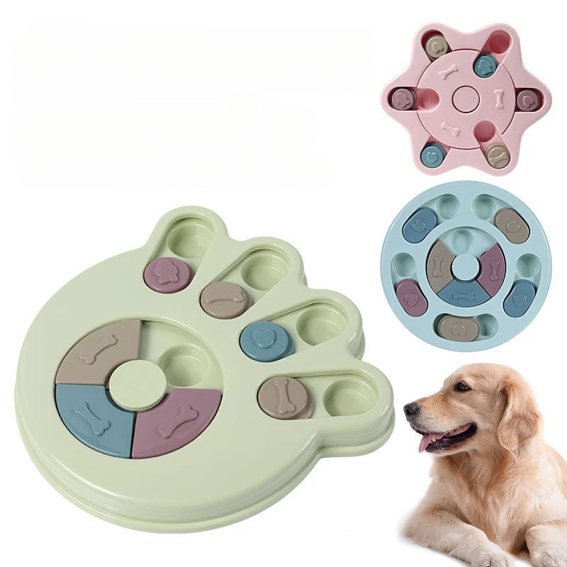 the BRAINBOWL ENRICHMENT PLATE - Pet Toys, Cats and Dogs Relieving Boredom, Feeding Plates, Slow Food Bowls, Interactive Brain Training, Feeding Equipment