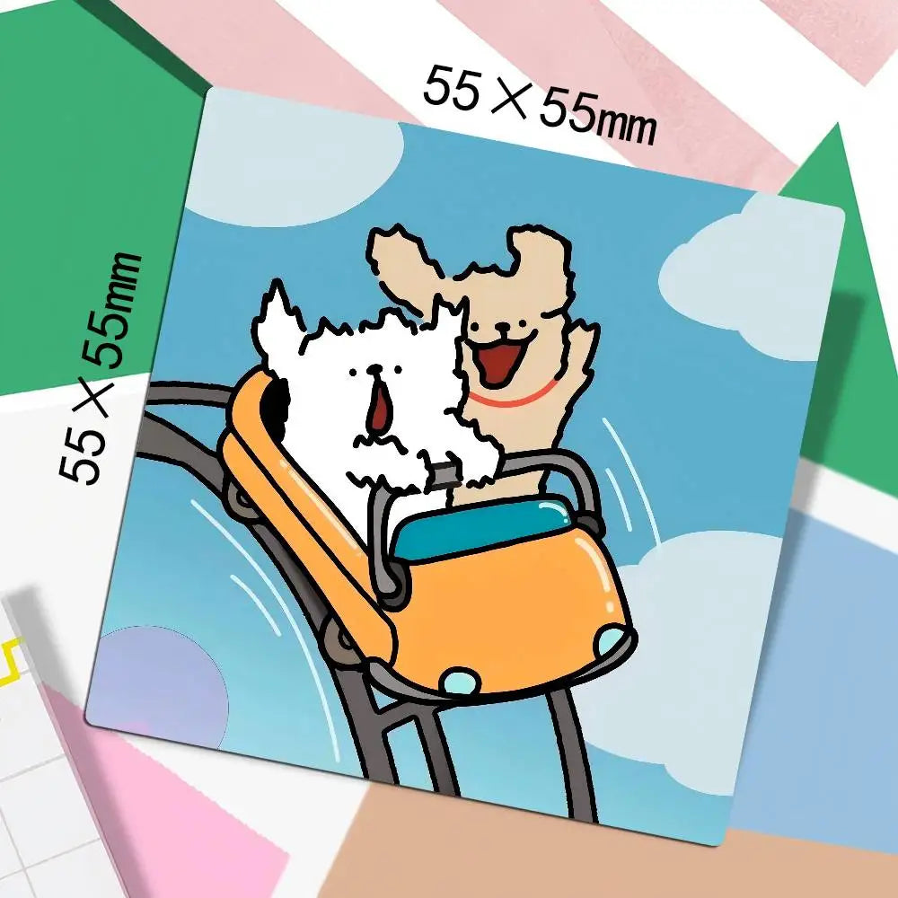 Cute Line Puppies Maltese &Golden Pattern Refrigerator Magnets Personalized Photo Refrigerator Magnets Photo