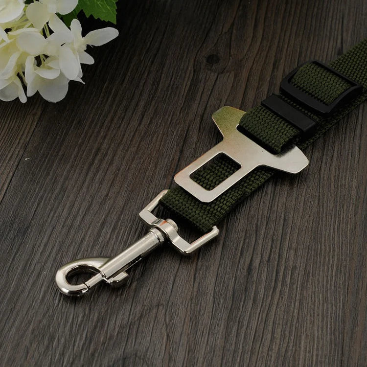 New Dog Car Belt Cat Car Seat Belt Pet Seat Vehicle Dog Harness Lead Clip Safety Lever Traction Dog Collars GXQ05