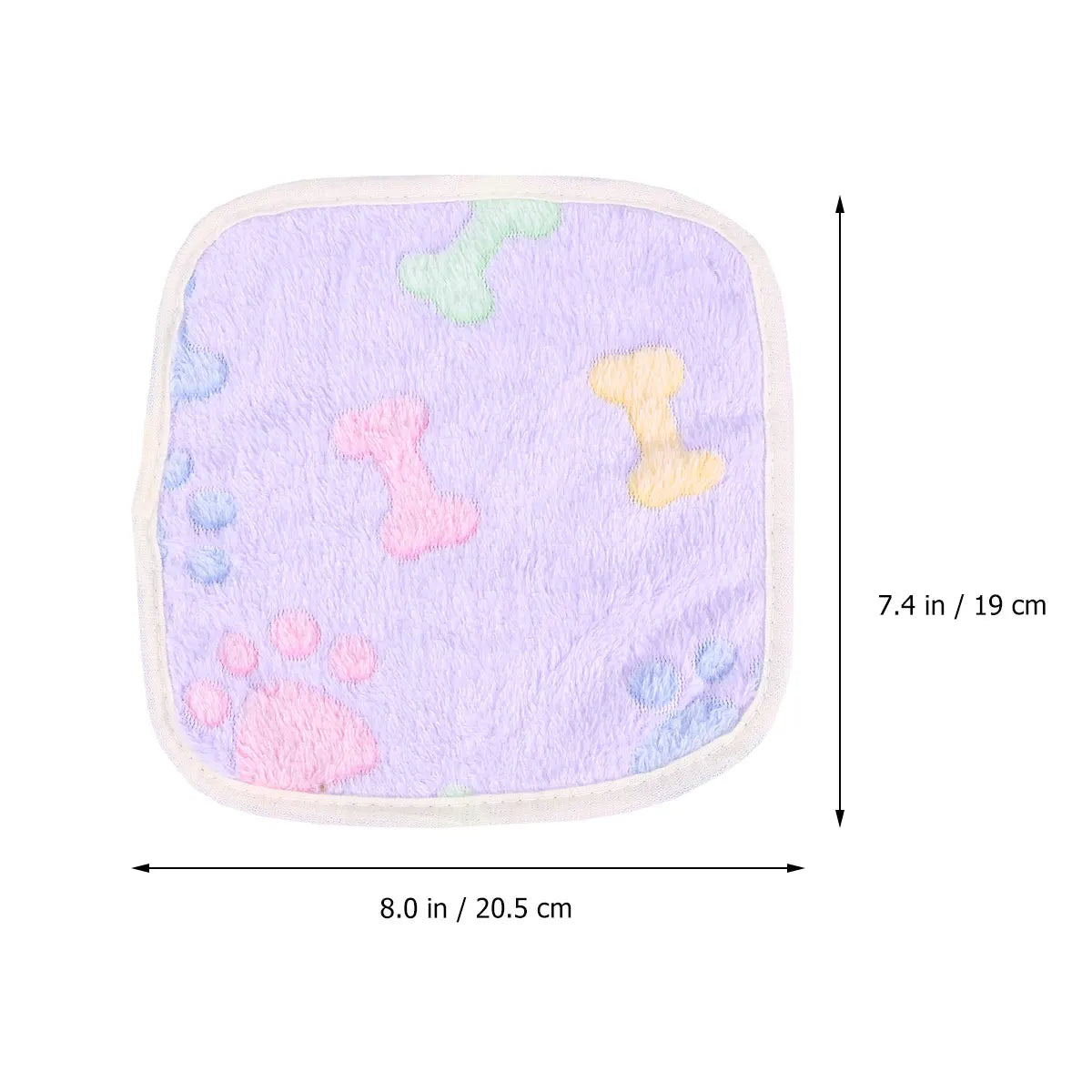 1Pcs Pet Dog Blanket Cushion Small Bone Patterned Lightweight Sleep Mat 60x40cm Print Random Hemming