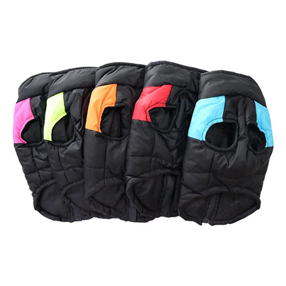 Waterproof Pet Dog Puppy Vest Jacket Winter Warm Dog Clothes Pet Padded Vest Zipper Jacket Coat For Small Medium Large Dogs