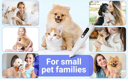 Portable Dog Paw Trimmer with Led Light Rechargeable Cordless Nail Grinder Shaver for Cats And Other Pets Nail Grooming Tools