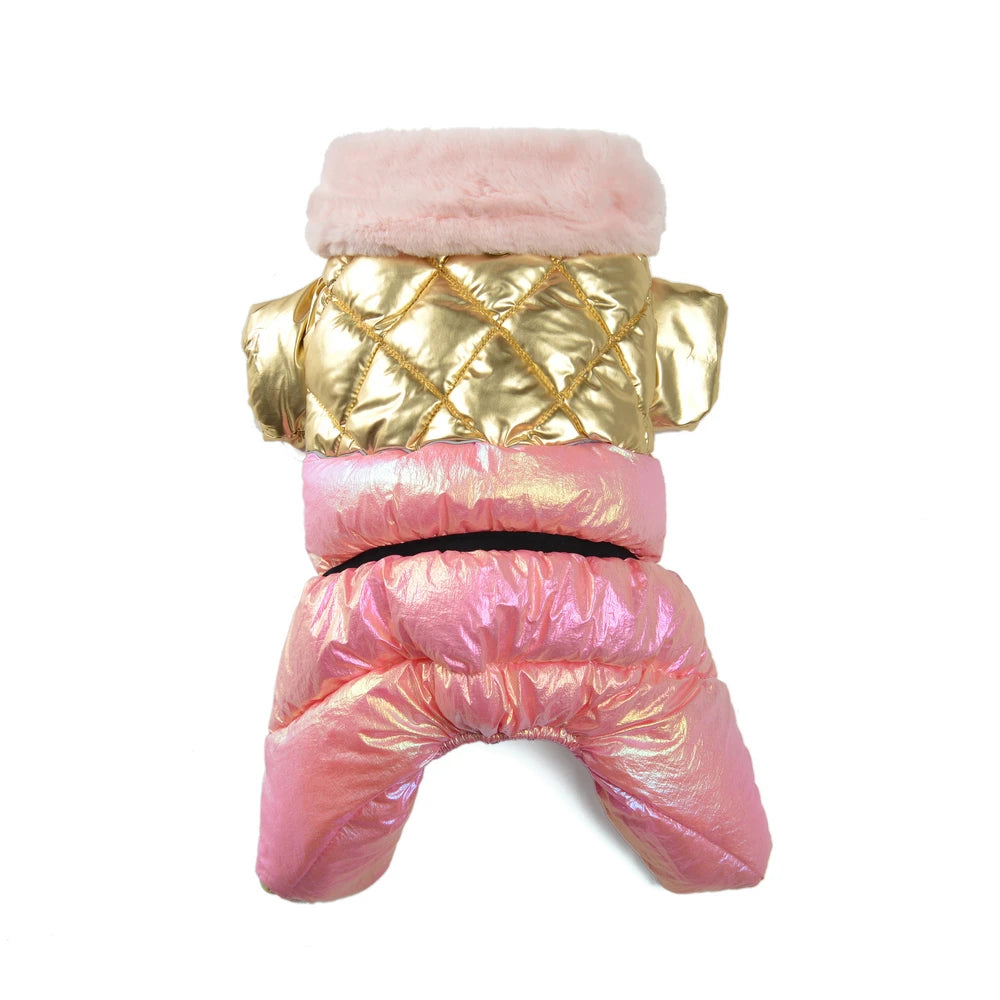 Warm Pet Clothes Waterproof Outdoor Puppy Jumpsuits For Small Medium Dog Winter Windproof With D-ring Vest Coat Chihuahua Outfit