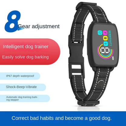 the BARK STOPPER - Intelligent Dog Collar Anti Barking Automatic Stop Device Dog Training Electric Anti Disturbance Stop Barking Waterproof