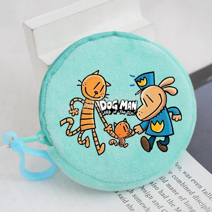 Dog Man Movie Coin Purse Girl Boy Cartoon Wallet Portable Cute Storage Bag Key Pocket Kawaii Handbag Hot Comic Kid Birthday Gift