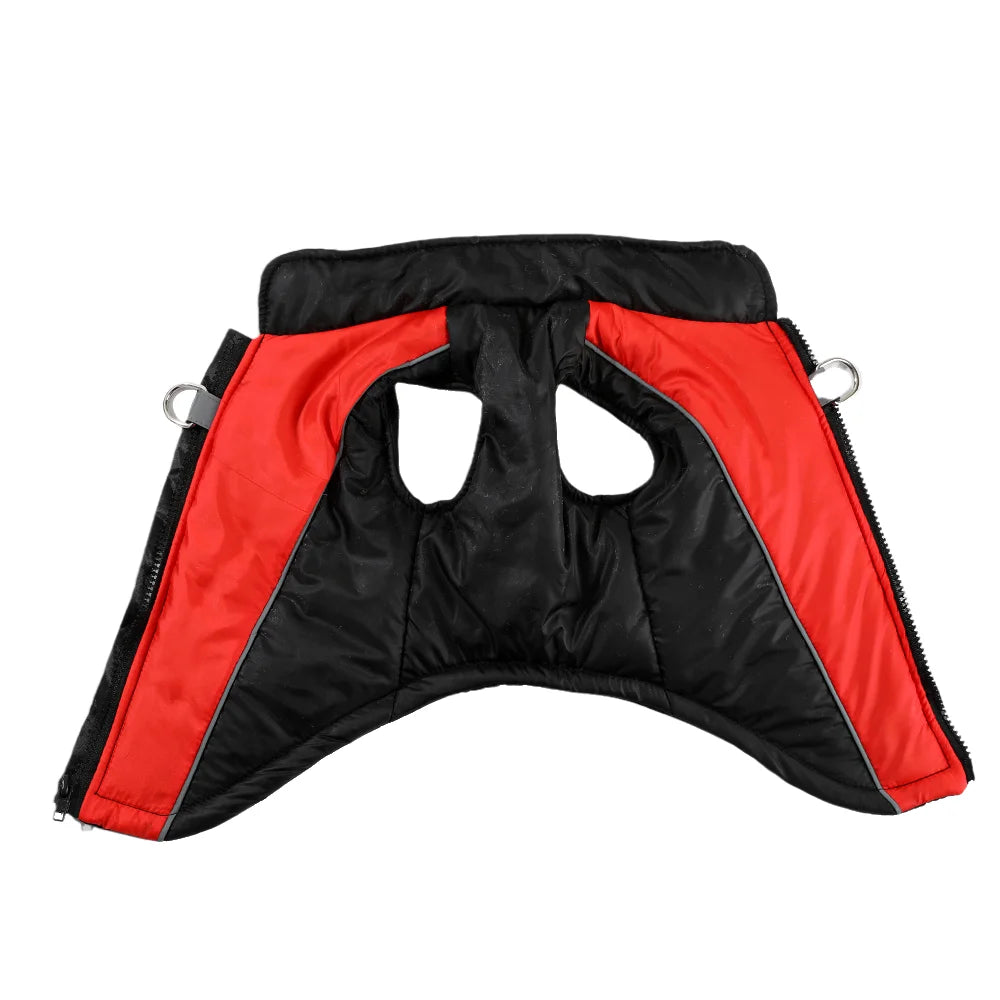 Reflective Dog Clothes For Winter Warm Puppy Vest Coat With D-ring Outdoor Waterproof Pet Jacket For Small Medium Dogs Yorkshire