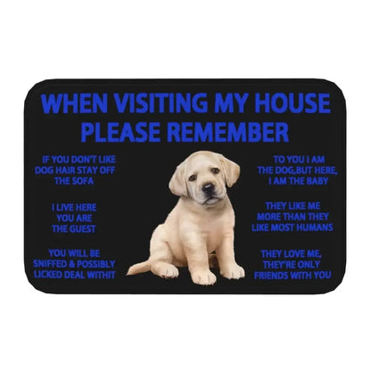 Beagle Dog Doormat Non-Slip Kitchen Bath Mat Living Room Door Floor Entrance Carpet Rug