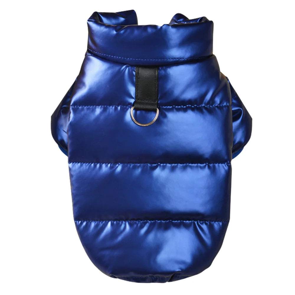 Winter Dog Down Jackets Clothes Thick Warm Puppy Dog Costume Coat Leather Pet Clothes Windproof for Small Medium Dogs Chihuahua