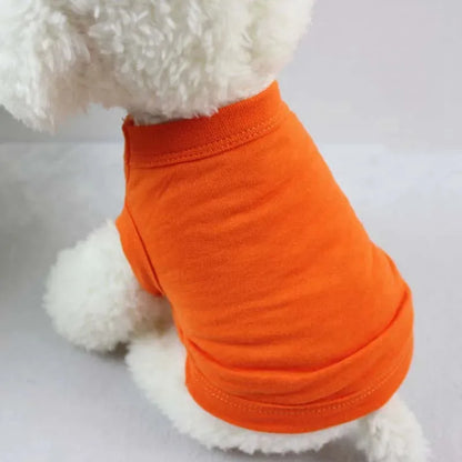 Pure Cotton Dog Shirts Puppy Blank Clothes for Small Medium and Large Dogs Soft Thin T-Shirt  Doggy Vest Cat Bottoming T Shirts