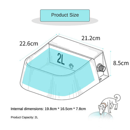 Heated Automatic Water Bowl for Dogs,Heated Dog Automatic Filling Outdoor Bowl,Heated Auto Waterer for Dog,Cats,Chickens,Animals