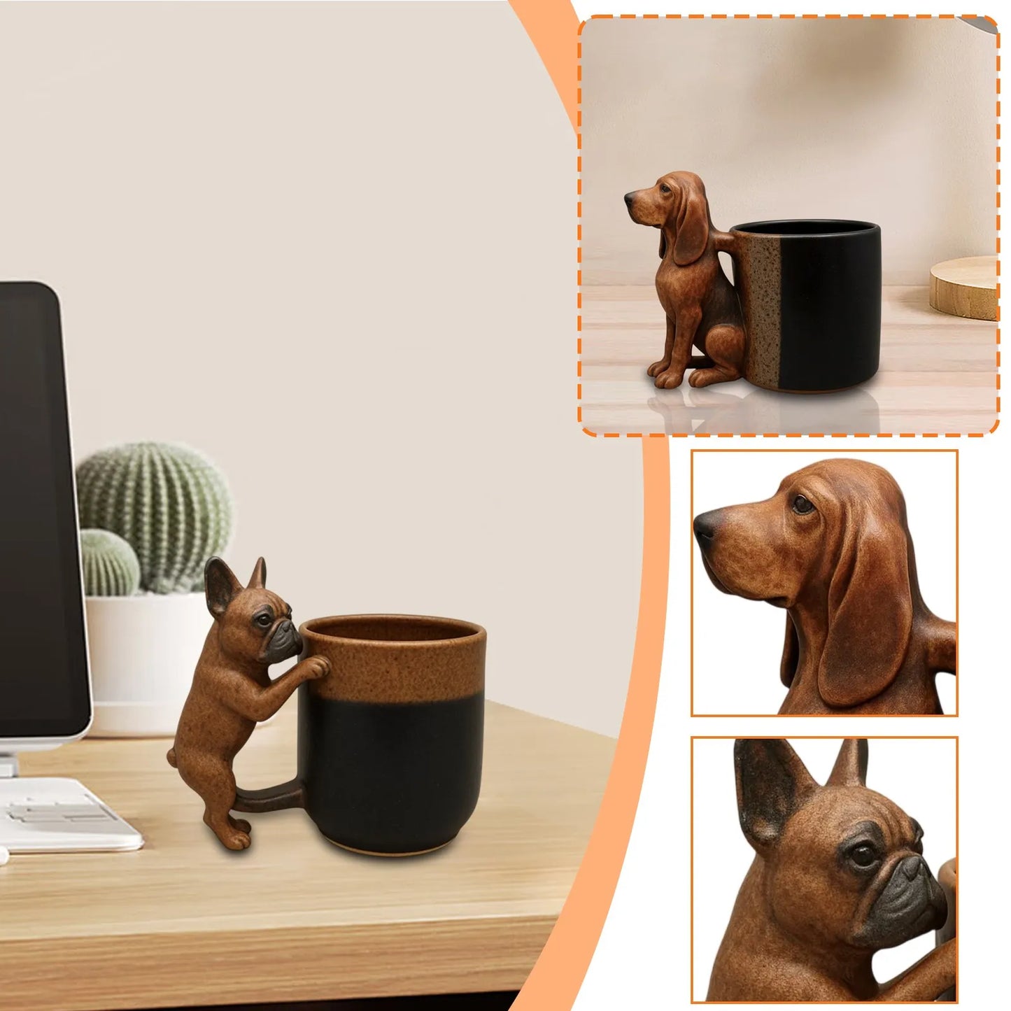 Handmade Dachshund Mug Dachshunds Mug Ceramic Coffee Cup Unique Dogs Coffee Mugs Gift For Dogs Owner And Pet Lover Collection