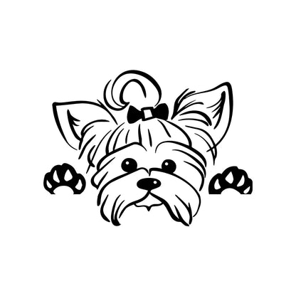 Cars Accessorie Decals Funny Dog With Name Car Decal Dogs Pet Animals Laptop Vinyl Sticker For Apple MacBook Pro/Air Decoration