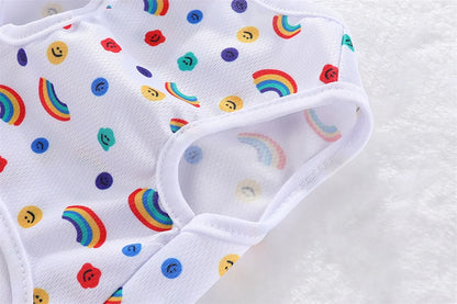 Cute Summer Pet Dog Cooling Vest Cartoon Soft Clothing Summer Casual Shirts Small Medium Large Dogs Puppy French Bulldog Clothes