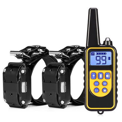 the POWERPULSE E-TRAINER - [New Edition] Dog Shock Collar with Remote - Dog Training Collar for Large/Medium/Small Dogs, Waterproof Rechargeable E-Collar