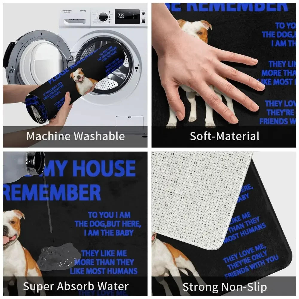 Beagle Dog Doormat Non-Slip Kitchen Bath Mat Living Room Door Floor Entrance Carpet Rug