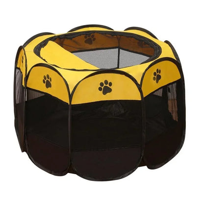the DOGGY PLAYPEN - Portable Foldable Pet Tent Kennel, Octagonal Fence Puppy Shelter, Easy to Use Outdoor Easy Operation Large Dog Cages, Cat Fences