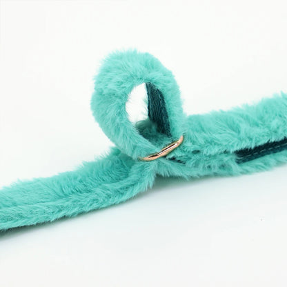 the COZY CREST PERSONALIZED COLLAR - Custom Dog Collar, Soft Velvet Dog Collars, Winter Personalized Pet ID Tag Plush Necklace for Small to Large Dogs, Pug, Free Engraving