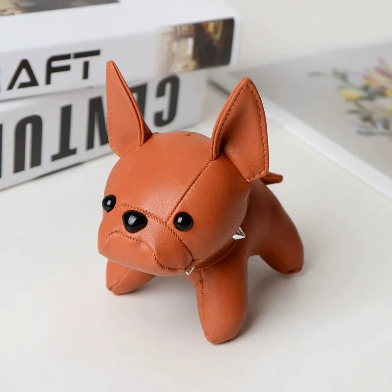 Hip Hop Pitbull Key Chain Charm PU leather Dog Key Pendant Fashion Women's Bag Charm Accessories Car Key Ring Pendant